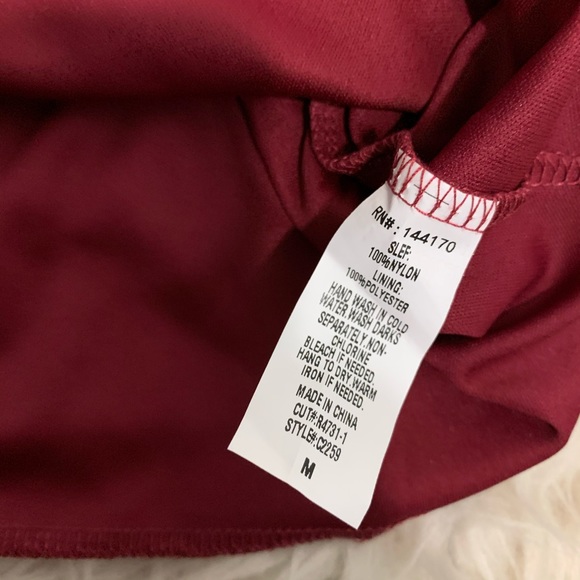 NWT New&Next red lace long sleeve blouse top - Picture 5 of 5